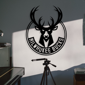 Personalized Milwaukee Bucks Logo Sign NBA Basketball Wall Decor Gift for Fan Custom Metal Sign 2
