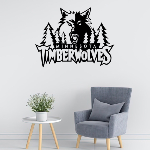 Personalized Minesota Timberwolves Logo Sign NBA Basketball Wall Decor Gift for Fan Custom Metal Sign