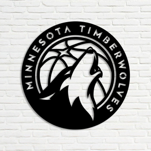 Personalized Minesota Timberwolves Sign V2 NBA Basketball Wall Decor Gift for Fan Custom Metal Sign 1
