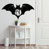 Personalized Monogram Bat Halloween Metal Sign Trick Or Treat Halloween Decoration for Home 1