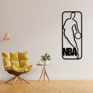 Personalized NBA Logo Sign Basketball Wall Decor Gift for Fan Custom Metal Sign 2