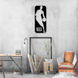 Personalized National Basketball Association Sign NBA Basketball Wall Decor Gift for Fan Custom Metal Sign 3