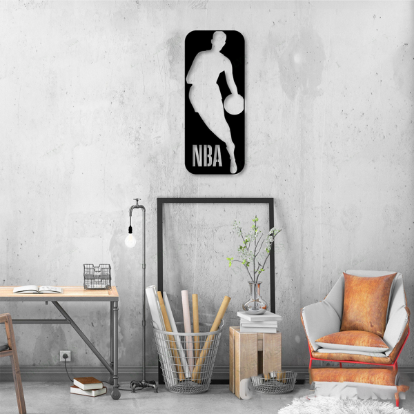 Personalized National Basketball Association Sign NBA Basketball Wall Decor Gift for Fan Custom Metal Sign