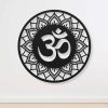 Personalized OM Symbol Mandala Yoga Studio Home Decor Custom Metal Sign 1