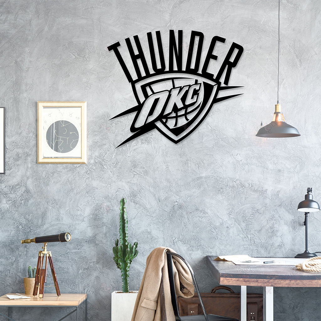 Oklahoma City Thunder Sublimated 12 x 15 Team Logo Plaque - NBA
