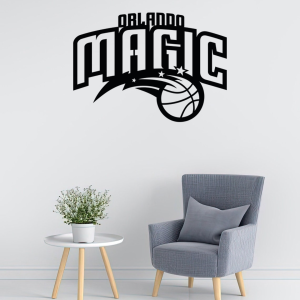 Personalized Orlando Magic Logo Sign NBA Basketball Wall Decor Gift for Fan Custom Metal Sign