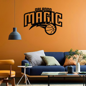 Personalized Orlando Magic Logo Sign NBA Basketball Wall Decor Gift for Fan Custom Metal Sign