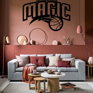 Personalized Orlando Magic Logo Sign NBA Basketball Wall Decor Gift for Fan Custom Metal Sign 3