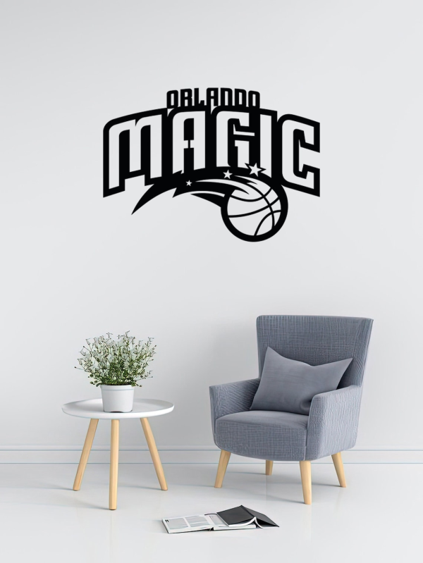 Personalized Orlando Magic Sign NBA Basketball Wall Decor Gift for Fan Custom Metal Sign