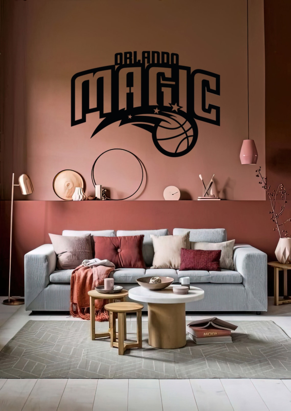Personalized Orlando Magic Sign NBA Basketball Wall Decor Gift for Fan Custom Metal Sign