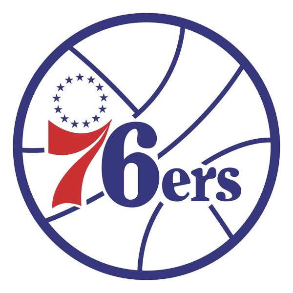 Personalized Philadelphia 76ers Logo Sign V6 NBA Basketball Wall Decor Gift for Fan Custom Metal Sign