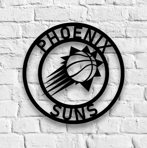 Personalized Phoenix Suns Sign V2 NBA Basketball Wall Decor Gift for Fan Custom Metal Sign