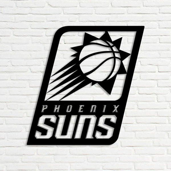 Personalized Phoenix Suns Sign V3 NBA Basketball Wall Decor Gift for Fan Custom Metal Sign