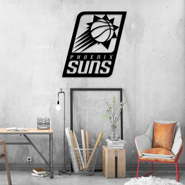 Personalized Phoenix Suns Sign V3 NBA Basketball Wall Decor Gift for Fan Custom Metal Sign