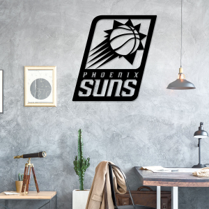 Personalized Phoenix Suns Sign V3 NBA Basketball Wall Decor Gift for Fan Custom Metal Sign 3