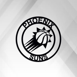 Personalized Phoenix Suns Team Logo Sign NBA Basketball Wall Decor Gift for Fan Custom Metal Sign 1 1