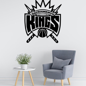 Personalized Sacramento Kings Logo Sign NBA Basketball Wall Decor Gift for Fan Custom Metal Sign 2