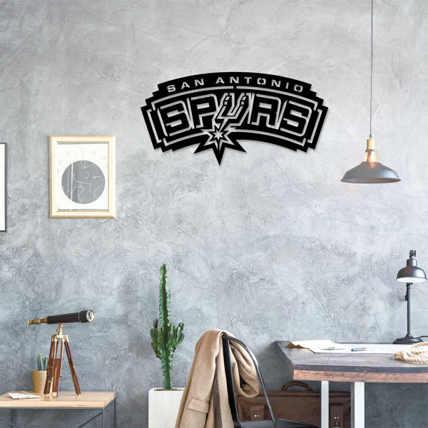 Personalized San Antonio Spurs Sign NBA Basketball Wall Decor Gift for Fan Custom Metal Sign
