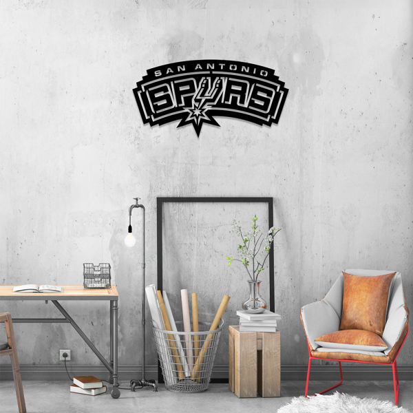 Personalized San Antonio Spurs Sign NBA Basketball Wall Decor Gift for Fan Custom Metal Sign