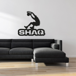 Personalized Shaqille ONeal Sign NBA Basketball Wall Decor Gift for Fan Custom Metal Sign 1