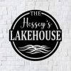 Personalized Sign Lakehouse Beach House Home Decor Custom Metal Sign 1 1 1