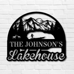 Personalized Sign Lakehouse Beach House Home Decor Custom Metal Sign 1 10