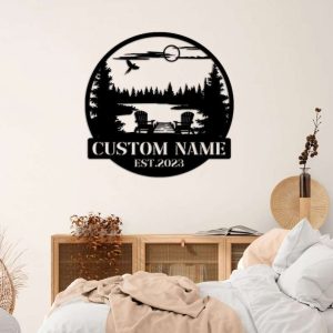 Personalized Sign Lakehouse Beach House Home Decor Custom Metal Sign 1 7