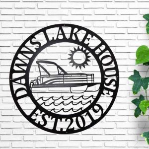 Personalized Sign Lakehouse Beach House Home Decor Custom Metal Sign 1 8