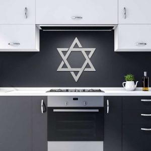 Personalized Star Of David Religious Jewish Yoga Studio Home Decor Custom Metal Sign 4