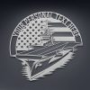 Personalized US Aircraft Carrier Sign Battleship Navy Military Tribute Gift Veteran Day Patriotic Decor Gift Custom Metal Sign 3