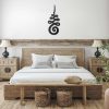 Personalized Unalome Modern Metal Art Yoga Studio Home Decor Custom Metal Sign 3