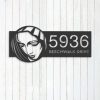 Personalized Virgin Mary Christian Address Sign House Number Plaque Custom Metal Sign 3