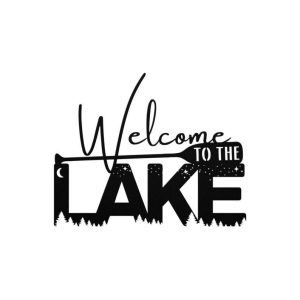 Personalized Welcome to the Lake Sign Lakehouse Beach House Home Decor Custom Metal Sign 4