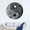 Personalized Yin Yang Sun Moon Boho Yoga Studio Home Decor Custom Metal Sign 1