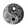 Personalized Yin Yang Sun Moon Boho Yoga Studio Home Decor Custom Metal Sign 4