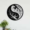 Personalized Yin Yang Tree of Life Yoga Studio Home Decor Custom Metal Sign 2