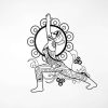 Personalized Yoga Poses Buddha Yoga Studio Home Decor Custom Metal Sign 2