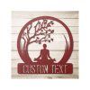 Personalized Yoga Post Tree Namaste Yoga Studio Sister Aunt Yogi Gift Home Decor Custom Metal Sign 1