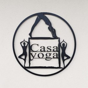 Personalized Yoga Studio Home Decor Custom Metal Sign
