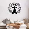 Personalized Yoga Symbol Chakra Spiritual Namaste Om Breathe Symbol Yoga Studio Home Decor Custom Metal Sign 2