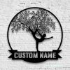 Personalized Yoga Tree Of Life Yoga Studio Home Decor Custom Metal Sign 1