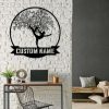 Personalized Yoga Tree Of Life Yoga Studio Home Decor Custom Metal Sign 3