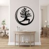 Personalized Yoga Tree Of Life Yoga Teacher Yoga Studio Home Decor Custom Metal Sign 1