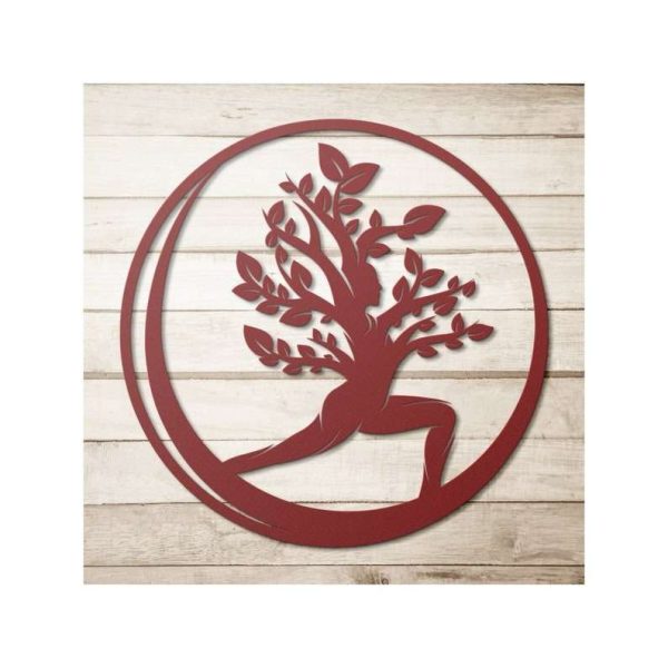 Personalized Yoga Tree Of Life Yoga Teacher Yoga Studio Home Decor Custom Metal Sign