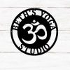 Personalized Yoga Wall Art Om Sign Buddha Yoga Studio Home Decor Custom Metal Sign 1 1