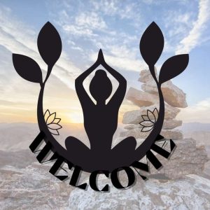 Personalized Yoga Welcome Sign Studio Home Decor Custom Metal Sign