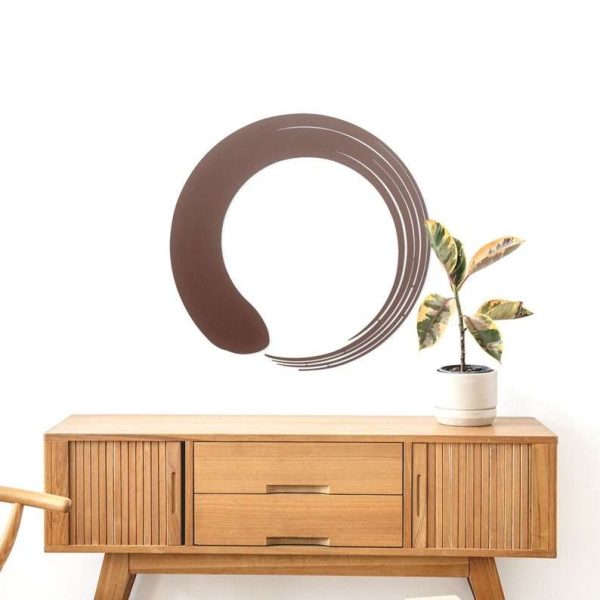 Personalized Zen Circle Enso Circle Yoga Studio Home Decor Custom Metal Sign