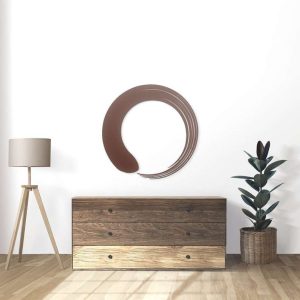 Personalized Zen Circle Enso Circle Yoga Studio Home Decor Custom Metal Sign 2