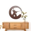 Personalized Zen Circle Samurai Meditation Room Yoga Studio Home Decor Custom Metal Sign 1