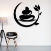 Personalized Zen Stones Tulip Yoga Studio Home Decor Custom Metal Sign 1